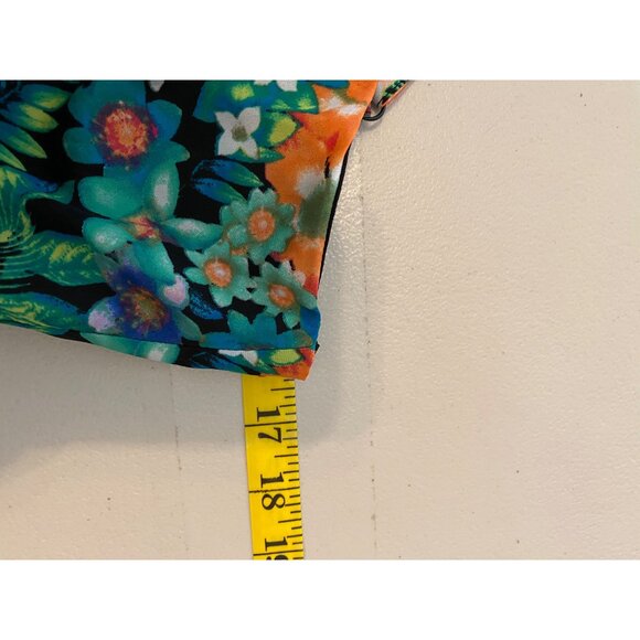 Material Girl High-Low Floral Dress Adjustable Straps Multicolor Large - Picture 10 of 12